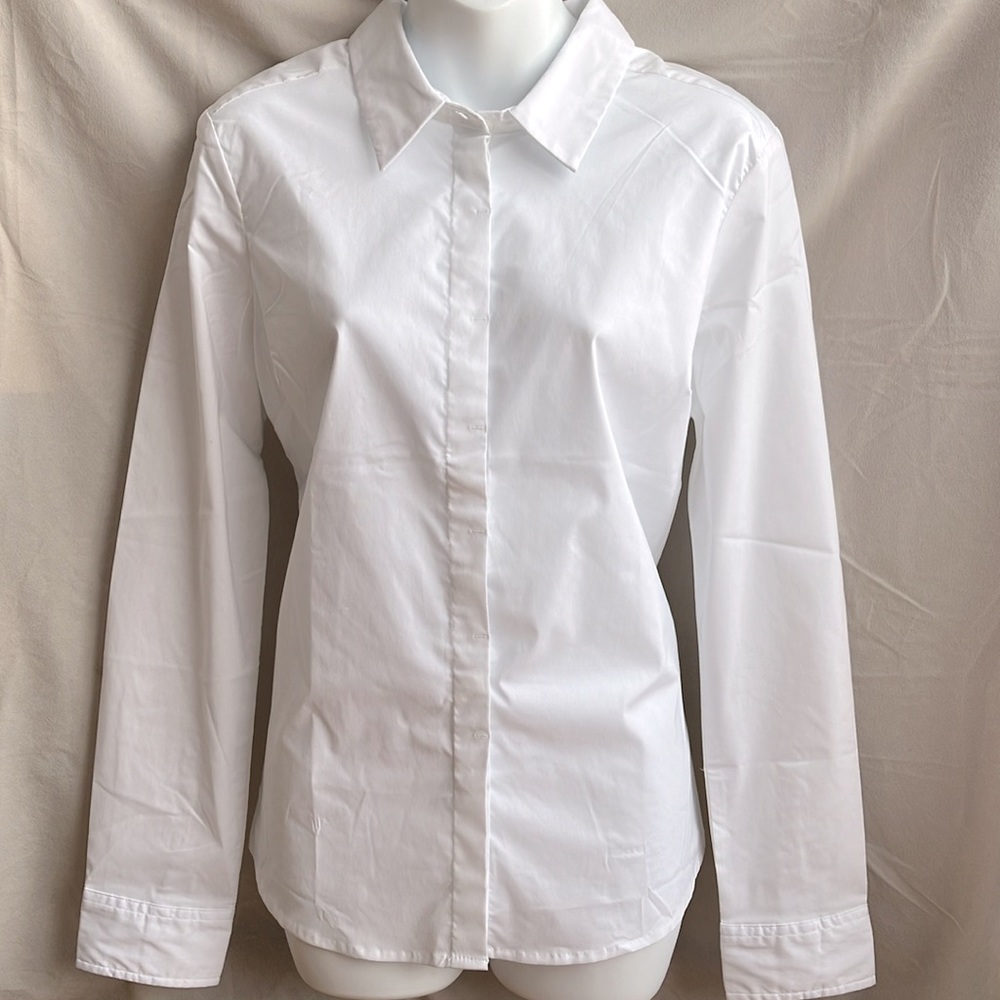 White Button-Down Shirt - Women's Classic. Tag no longer on.